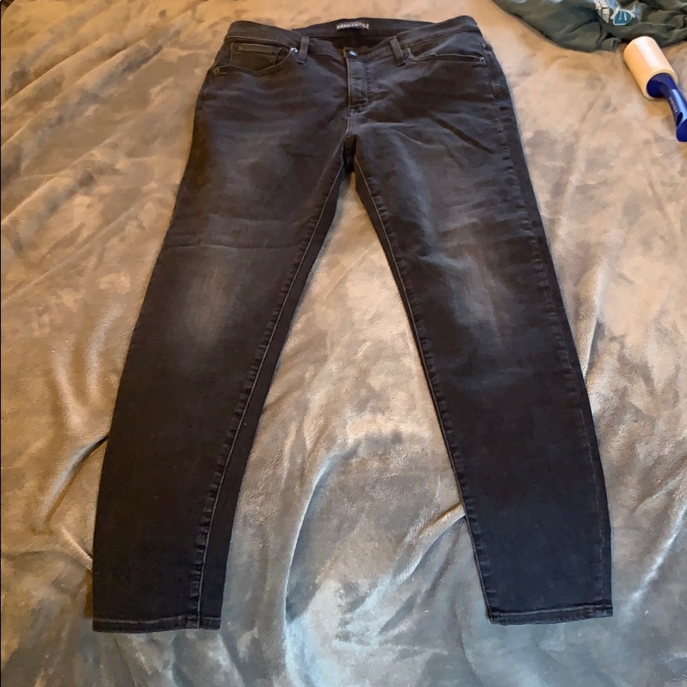 J Crew Black Mercantile Stretch Skinny Jeans